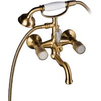 Смеситель для ванны Boheme Royal Cristal 313-Royal/CRST Бронза — фото 1, Смесители