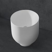 Раковина-чаша Abber Stein 40 AS2618 Белая матовая — фото 1, Раковины накладные