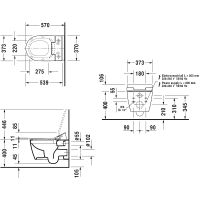 Товар: Унитаз Duravit ME by Starck 2529590000 подвесной без сиденья - фото 3 Унитаз Duravit ME by Starck 2529590000 подвесной без сиденья — фото 3, Подвесные унитазы