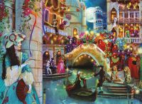 Фреска Ortograf Венеция 7006 Фактура бархат FX Флизелин (3,7*2,7) Разноцветный, Город/Люди — фото 2, Фрески