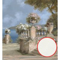 Фреска Ortograf Городской пейзаж живопись 11653 Фактура флок FLK Флизелин (2,5*2,7) Бежевый/Голубой/Зеленый, Город/Цветы/Живопись — фото 1, Фрески