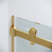 Душевая дверь Grossman Classic 120 100.K33.04.120.32.00 профиль Золото сатин стекло прозрачное — фото 8, Раздвижные душевые двери