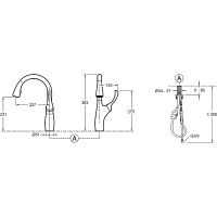 Смеситель для кухни Jacob Delafon Suzanne E72511-CP Хром — фото 7, Смесители для кухни