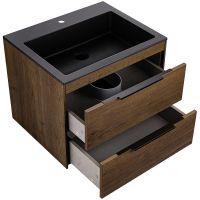 Тумба под раковину Vincea Chiara 2D 60 подвесная T.Oak арт-VMC-2C2600TO — фото 6, Тумбы под раковину