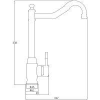 Смеситель для кухни ZorG Steel Hammer SH 5208 INOX Нержавеющая сталь — фото 2, Смесители