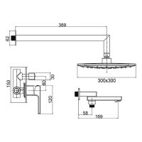 Товар: Душевая система Gappo G7117-6 Черная матовая - фото 12 Душевая система Gappo G7117-6 Черная матовая — фото 12, Душевое оборудование. Душевая программа