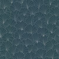 Обои Lutece Les Essentiels 51211601 Винил на флизелине (0,53*10,05) Бирюзовый, Абстракция — фото 1, Обои для стен