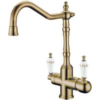 Смеситель для кухни Boheme Medici Ripresa 111-PR Бронза — фото 1, Смесители