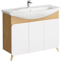 Тумба под раковину Aqwella Basic 105 BAS0110DZ Дуб золотой — фото 1, Мебель для ванной