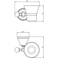 Товар: Стакан для зубных щеток Migliore Provance 17713 Золото Белый - фото 3 Стакан для зубных щеток Migliore Provance 17713 Золото Белый — фото 3, Мыльницы