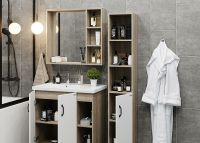 Товар: Зеркало Onika Тимбер 80.00У 208091 Дуб сонома - фото 4 Зеркало Onika Тимбер 80.00У 208091 Дуб сонома — фото 4, Мебель для ванной