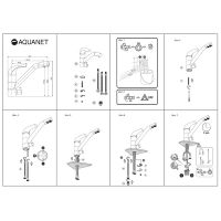 Товар: Смеситель для кухни Aquanet Kitchen AF777-44С 261840 Хром - фото 3 Смеситель для кухни Aquanet Kitchen AF777-44С 261840 Хром — фото 3, Смесители для кухни