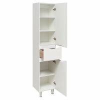 Шкаф пенал Runo Афина 35 R 00-00001173 Белый — фото 2, Мебель для ванной