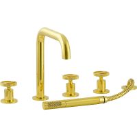 Товар: Смеситель на борт ванны Migliore Reversa 28204 Золото - фото 2 Смеситель на борт ванны Migliore Reversa 28204 Золото — фото 2, Смесители