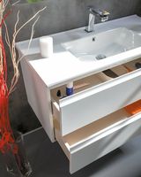 Тумба под раковину Boheme Armadi Art Capolda 100 849-100-W подвесная Белая — фото 4, Мебель для ванной