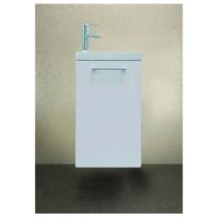 Тумба под раковину 1MarKa Ноктюрн 40П Белый глянец — фото 2, Тумбы под раковину