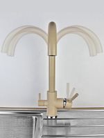 Смеситель для кухни Viko V-5114 Бежевый — фото 4, Смесители