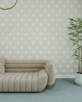 Обои Wiganford by Solo Teodoro WG5183 Винил на флизелине (1,06*10,05) Бежевый/Серый, Ромб — фото 2, Обои для стен