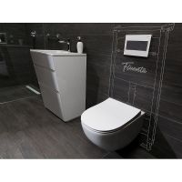 Унитаз Pestan Fluenta Rimless 40006661 подвесной с сидением Микролифт — фото 9, Унитазы