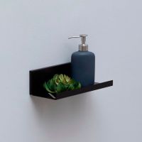 Металлическая полка Aquanet Магнум 30 Черная матовая арт-302224 — фото 5, Полки для ванной и душа