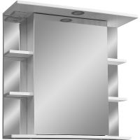 Зеркальный шкаф Stella Polar Концепт Лаура 70/С R SP-00000058 с подсветкой Белый — фото 1, Зеркальные шкафы в ванную