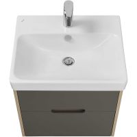 Тумба под раковину Aquaton Оливия 55 1A254201OLUG0 подвесная Грей Дуб ойстер — фото 3, Тумбы под раковину