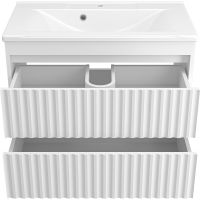 Товар: Тумба с раковиной Brevita Balaton 80 УТ000014506 подвесная Белая матовая - фото 3 Тумба с раковиной Brevita Balaton 80 УТ000014506 подвесная Белая матовая — фото 3, Мебель для ванной