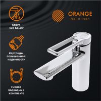 Комплект смесителей Orange Splito Хром арт-M36-311cr — фото 2, Готовые комплекты для ванной комнаты
