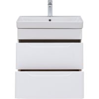 Тумба под раковину Aquanet София 60 288905 подвесная Белый глянец — фото 5, Мебель для ванной