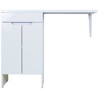 Тумба с раковиной Orange Sistema 110 L STD-110TUW+RAL Белая — фото 1, Тумбы с раковиной