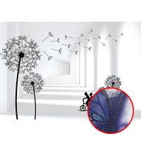 Фреска Ortograf 3D 33541 Фактура бархат серебро FX-S Флизелин (3,9*2,7) Белый/Черный, Цветы/Абстракция — фото 1, Фрески