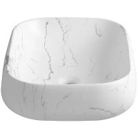 Раковина-чаша Ceruttispa 57 CR0086 MMW2 СТ9548 Белый матовый мрамор — фото 4, Раковины накладные