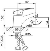 Товар: Смеситель для раковины Frap H39 F1039-B Хром - фото 4 Смеситель для раковины Frap H39 F1039-B Хром — фото 4, Смесители