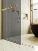 Товар: Душевая перегородка Maybah Glass MGD-735-3ш 890x1950 в широком профиле Золото стекло графитовое - фото 5 Душевая перегородка Maybah Glass MGD-735-3ш 890x1950 в широком профиле Золото стекло графитовое — фото 5, Душевые перегородки