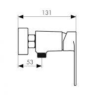 Смеситель для душа Kaiser Terso 70077 Хром — фото 3, Смесители