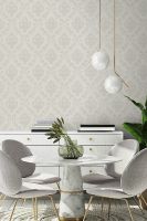 Обои Grandeco Avrora A66812 Винил на флизелине (1,06*10,05) Бежевый, Дамаск — фото 2, Обои для стен