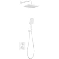 Душевая система beWash BV3ITSS225 с термостатом Белая матовая — фото 1, Душевое оборудование. Душевая программа