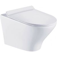 Унитаз Esbano Aster ESUPASTEW подвесной Белый глянцевый с сиденьем Микролифт — фото 1, Подвесные унитазы