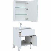 Комплект мебели для ванной Aquanet Алвита New 60 274529 Белый матовый — фото 4, Комплекты мебели для ванной
