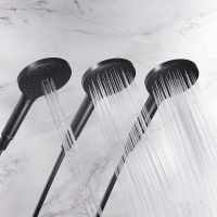 Комплект душевого уголка с душевой системой и аксессуарами AM.PM Gem S 100x80 WK93EQ профиль Черный матовый стекло прозрачное — фото 20, Прямоугольные душевые уголки