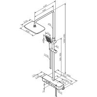 Душевая система AM.PM Func F078F222 с термостатом Черная матовая — фото 19, Душевое оборудование. Душевая программа
