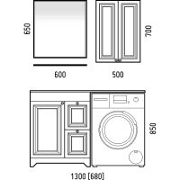 Товар: Подвесной шкаф Corozo Леон 50 SD-00000775 Белый - фото 5 Подвесной шкаф Corozo Леон 50 SD-00000775 Белый — фото 5, Мебель для ванной