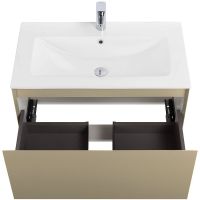 Товар: Тумба под раковину Art&Max Latina 80 AM-Latina-800-1C-SO-BGM подвесная Серо-бежевая матовая - фото 3 Тумба под раковину Art&Max Latina 80 AM-Latina-800-1C-SO-BGM подвесная Серо-бежевая матовая — фото 3, Мебель для ванной
