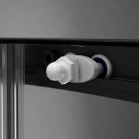 Душевой уголок AM.PM X-Joy Twin Slide 80х80 W88E-205-080BT64 профиль Черный матовый стекло прозрачное — фото 7, Душевые уголки четверть круга