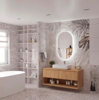 Зеркало Континент Fleur 700x1200 ЗЛП628 с подсветкой с бесконтактным выключателем — фото 6, Зеркала в ванную комнату