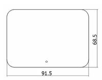 Зеркало Creto Milano 91 1-915685M с подсветкой с сенсорным выключателем — фото 3, Зеркала в ванную комнату