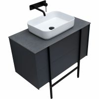 Тумба под раковину Allen Brau Reality 90 1.32006.AM подвесная Антрацит матовый — фото 21, Тумбы под раковину