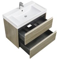 Товар: Тумба под раковину Roca Ona 80 подвесная Темный вяз арт-A857630511 - фото 3 Тумба под раковину Roca Ona 80 подвесная Темный вяз арт-A857630511 — фото 3, Тумбы под раковину