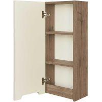 Подвесной шкаф Aquaton Оливия 35 L 1A254703OLVGL Бежевый Дуб велл — фото 2, Шкафы для ванной