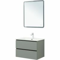 Тумба под раковину Aquanet Вега 70 329602 подвесная Мисти грин — фото 8, Тумбы под раковину